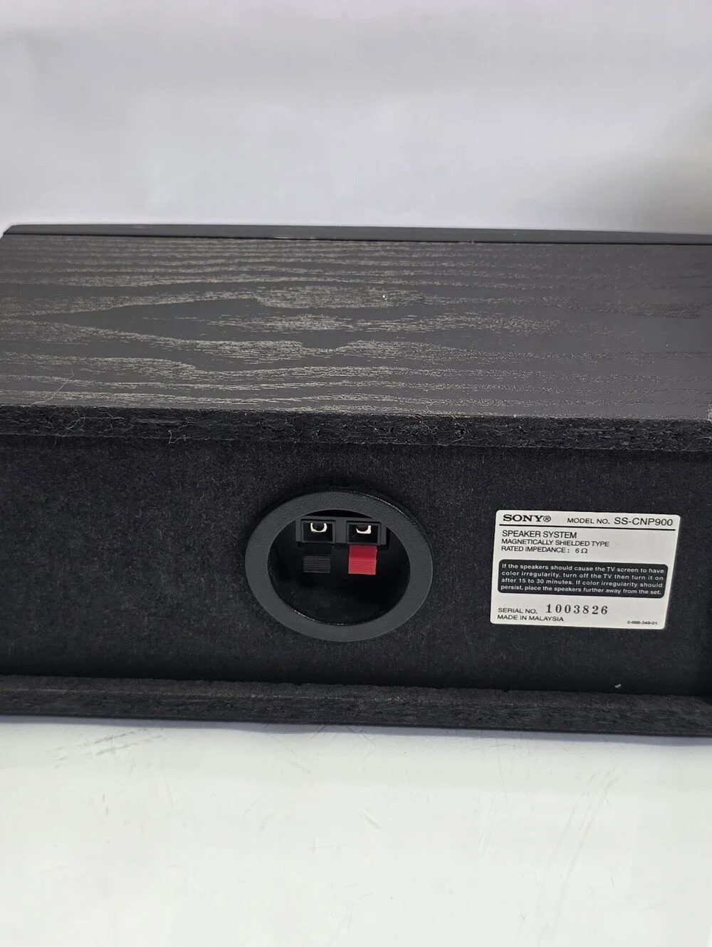Sony SS-CNP900 Center Speaker & SS-MSP7000 Right Bookshelf Speaker Tested 6Ω